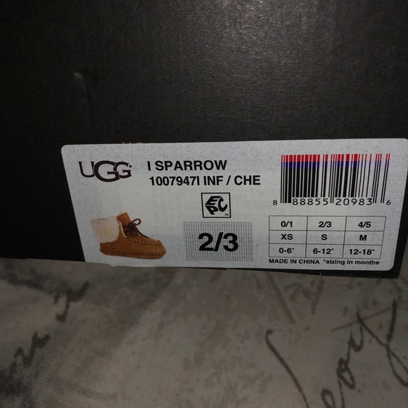 Authentic UGG Toddler Winter Boat Size 6-12 Months - Picture 4 of 4